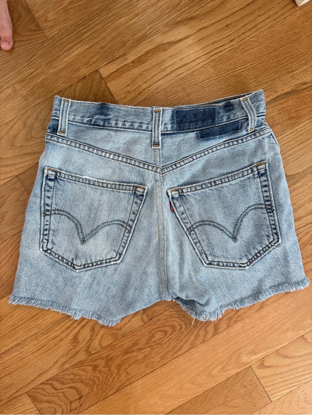 Levi's Light Blue Denim Cutoff Shorts